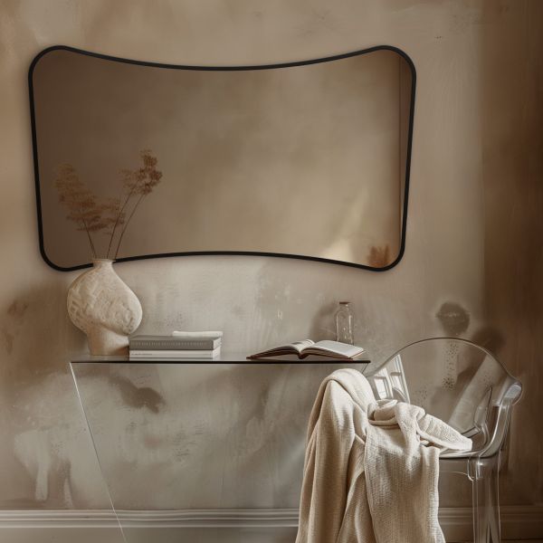 Delphine Mirror 120 x 70cm - Matte Black